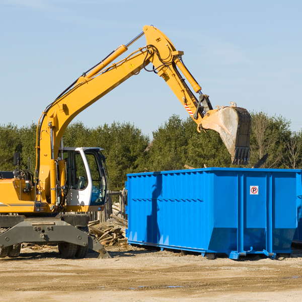 are there any restrictions on where a residential dumpster can be placed in Tuolumne City CA